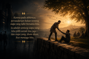 Kita Hidup di Tengah Banyak “Saudara”, Tapi Mati dalam Kesepian Moral