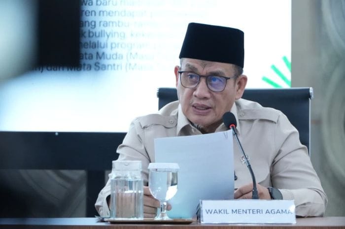 Wakil Menteri Agama Romo Muhammad Syafi'i memperkenalkan Aplikasi AMAN sebagai kanal pelaporan dugaan kekerasan.