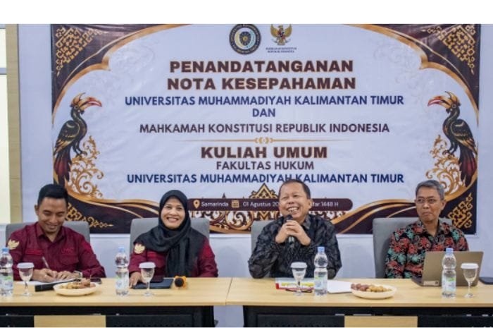 Mahkamah Konstitusi dan UMKT menandatangani MoU untuk memperkuat pendidikan hukum di Samarinda.
