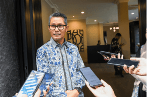Juru Bicara Kemenperin Febri Hendri Antoni Arief menyampaikan perkembangan PMI manufaktur Indonesia